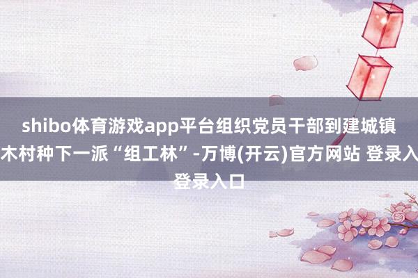 shibo体育游戏app平台组织党员干部到建城镇格木村种下一派“组工林”-万博(开云)官方网站 登录入口