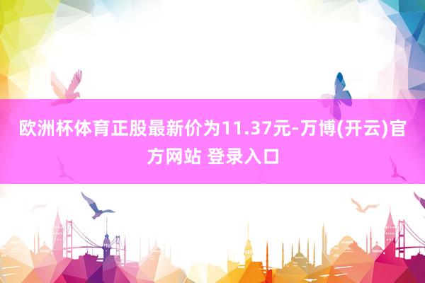 欧洲杯体育正股最新价为11.37元-万博(开云)官方网站 登录入口