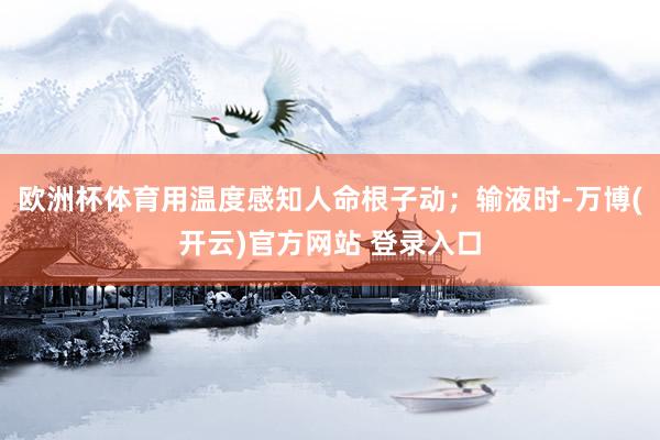 欧洲杯体育用温度感知人命根子动；输液时-万博(开云)官方网站 登录入口